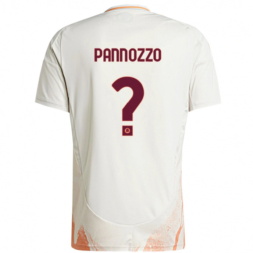Danxen Kvinder Nicolò Pannozzo #0 Creme Hvid Orange Udebane Spillertrøjer 2024/25 Trøje T-Shirt