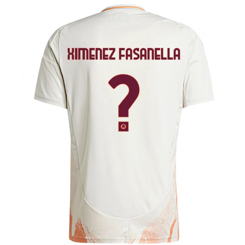 Danxen Kvinder Rafael Ximenez Fasanella #0 Creme Hvid Orange Udebane Spillertrøjer 2024/25 Trøje T-Shirt
