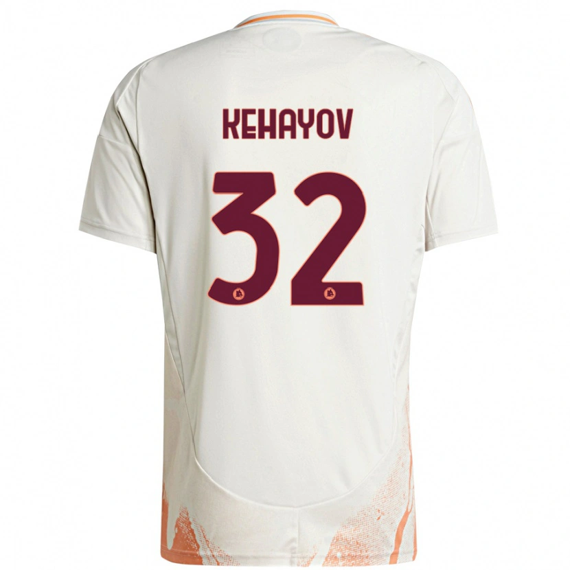 Danxen Kvinder Atanas Kehayov #32 Creme Hvid Orange Udebane Spillertrøjer 2024/25 Trøje T-Shirt