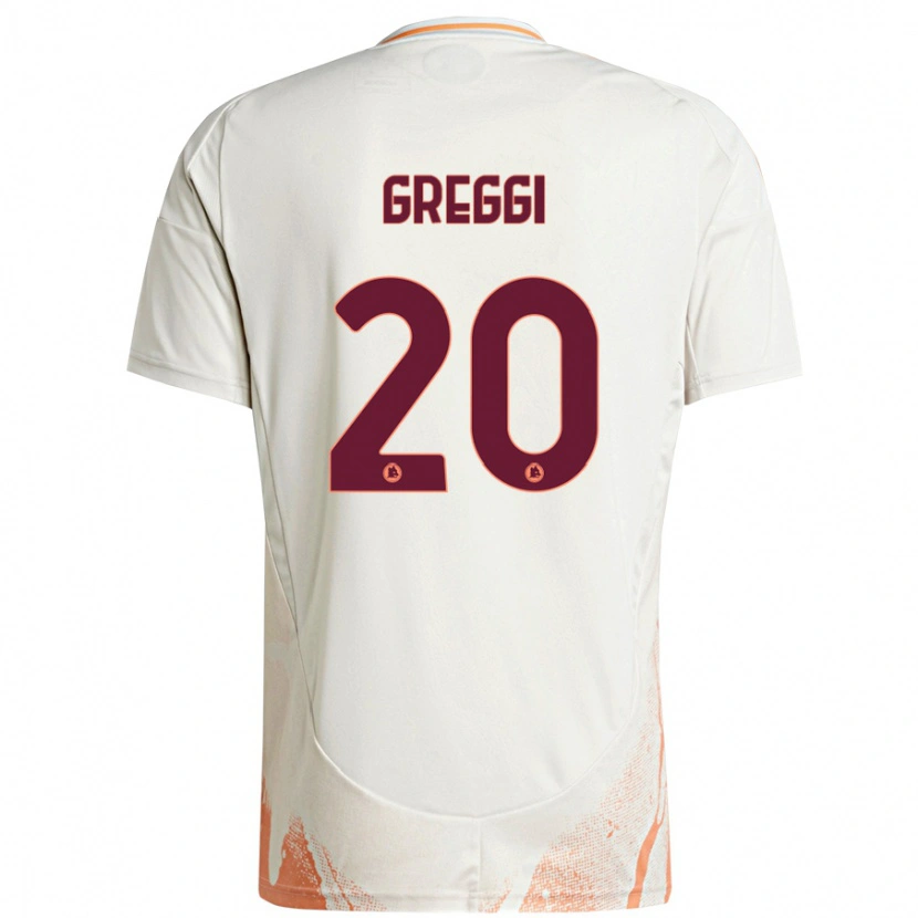 Danxen Kvinder Giada Greggi #20 Creme Hvid Orange Udebane Spillertrøjer 2024/25 Trøje T-Shirt