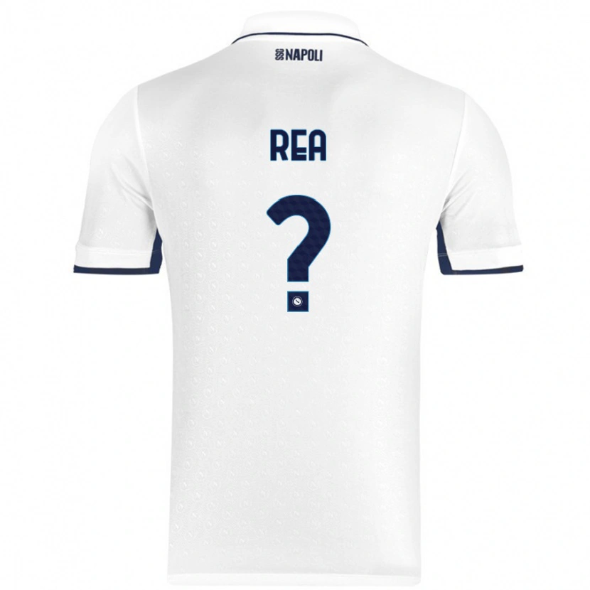 Danxen Kvinder Roberto Rea #0 Hvid Kongeblå Udebane Spillertrøjer 2024/25 Trøje T-Shirt