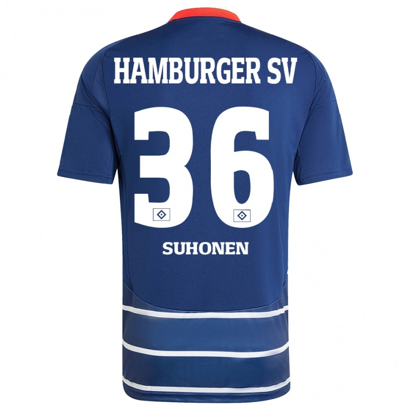 Danxen Kvinder Anssi Suhonen #36 Mørkeblå Udebane Spillertrøjer 2024/25 Trøje T-Shirt