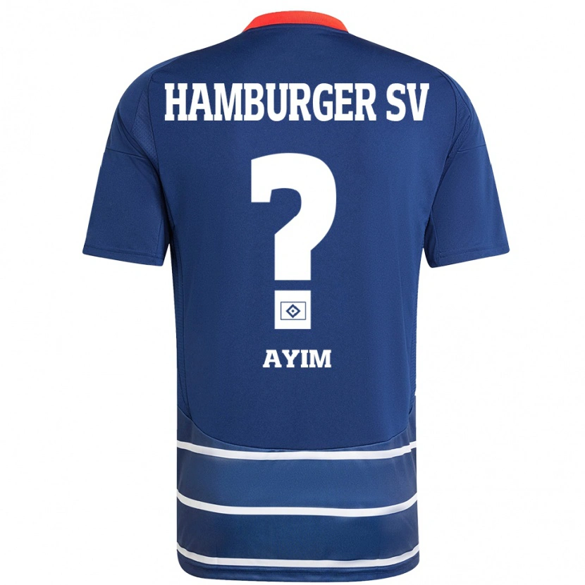 Danxen Kvinder Andi Ayim #0 Mørkeblå Udebane Spillertrøjer 2024/25 Trøje T-Shirt
