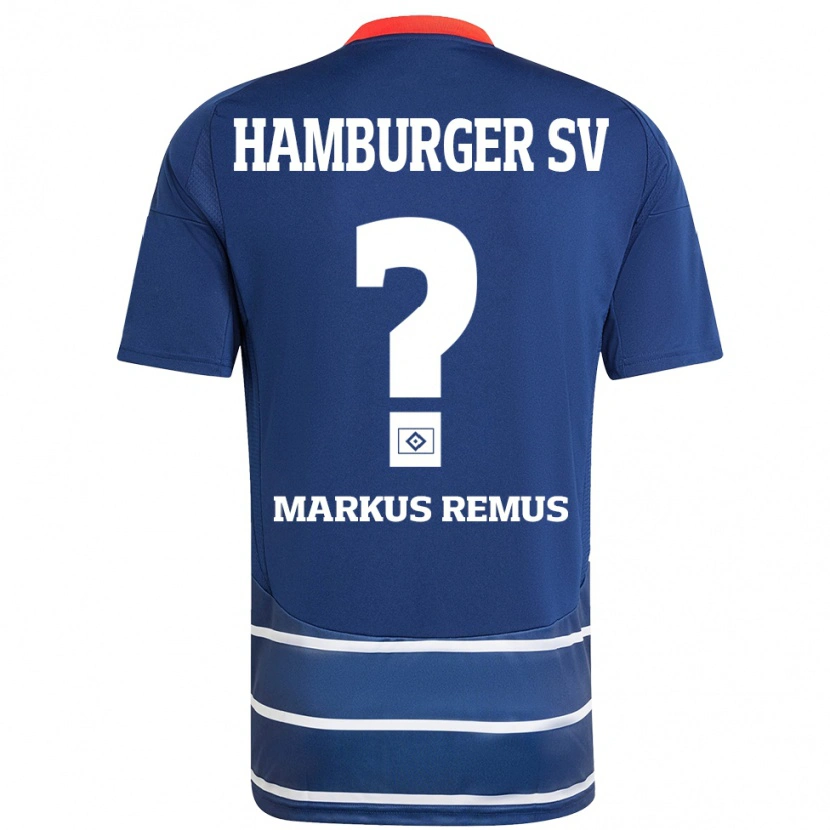 Danxen Kvinder Markus Remus #0 Mørkeblå Udebane Spillertrøjer 2024/25 Trøje T-Shirt
