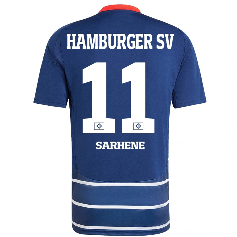 Danxen Kvinder Clement Nana-Sarhene #11 Mørkeblå Udebane Spillertrøjer 2024/25 Trøje T-Shirt