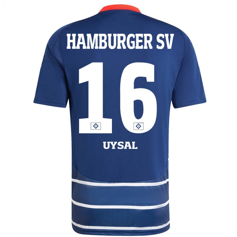 Danxen Kvinder Samed Uysal #16 Mørkeblå Udebane Spillertrøjer 2024/25 Trøje T-Shirt