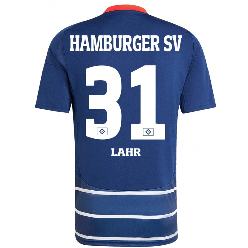 Danxen Kvinder Jobina Lahr #31 Mørkeblå Udebane Spillertrøjer 2024/25 Trøje T-Shirt