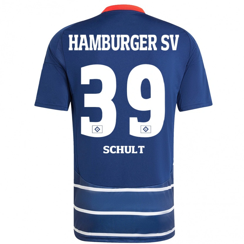 Danxen Kvinder Almuth Schult #39 Mørkeblå Udebane Spillertrøjer 2024/25 Trøje T-Shirt