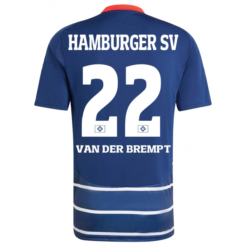 Danxen Kvinder Ignace Van Der Brempt #22 Mørkeblå Udebane Spillertrøjer 2024/25 Trøje T-Shirt