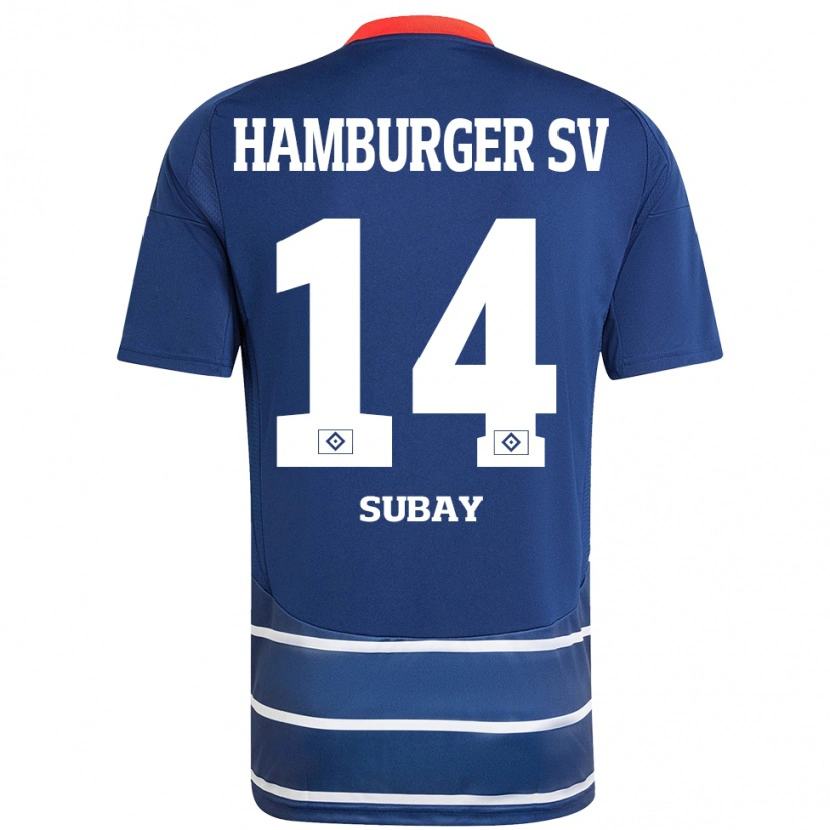 Danxen Kvinder Okan Özer Subay #14 Mørkeblå Udebane Spillertrøjer 2024/25 Trøje T-Shirt
