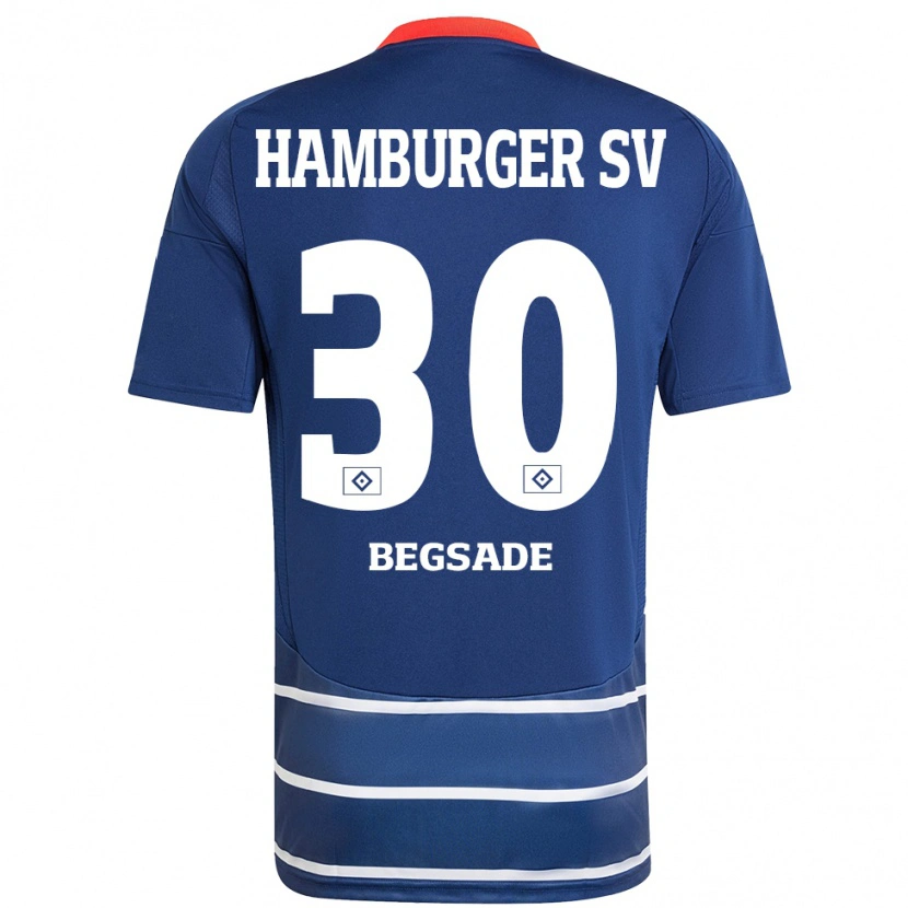 Danxen Kvinder Soheil Begsade #30 Mørkeblå Udebane Spillertrøjer 2024/25 Trøje T-Shirt