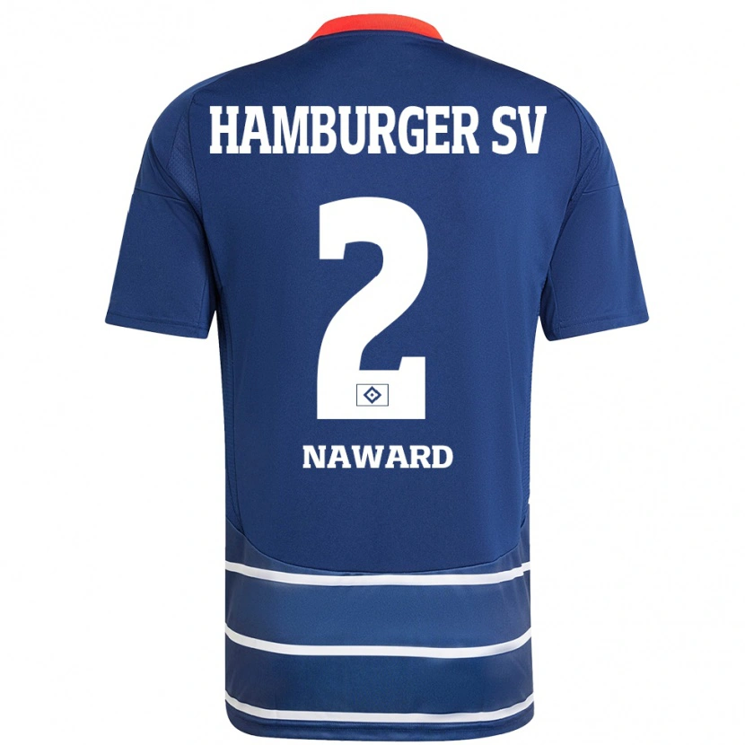 Danxen Kvinder Lela-Celin Naward #2 Mørkeblå Udebane Spillertrøjer 2024/25 Trøje T-Shirt