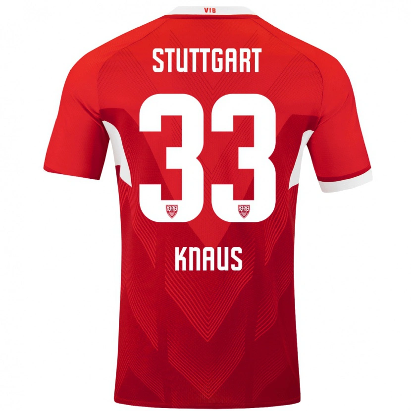 Danxen Kvinder Jessica Knaus #33 Rød Hvid Udebane Spillertrøjer 2024/25 Trøje T-Shirt