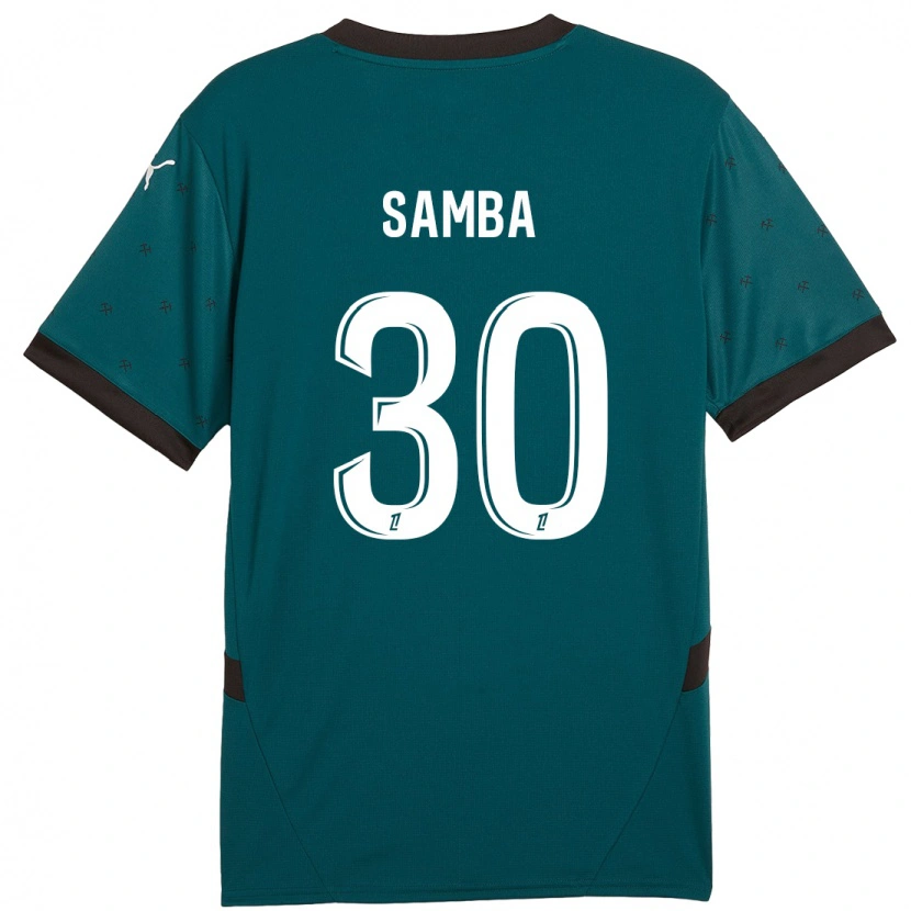 Danxen Kvinder Brice Samba #30 Mørkegrøn Udebane Spillertrøjer 2024/25 Trøje T-Shirt
