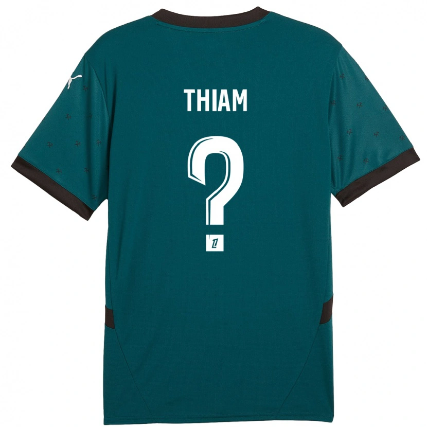 Danxen Kvinder Mamadou Thiam #0 Mørkegrøn Udebane Spillertrøjer 2024/25 Trøje T-Shirt