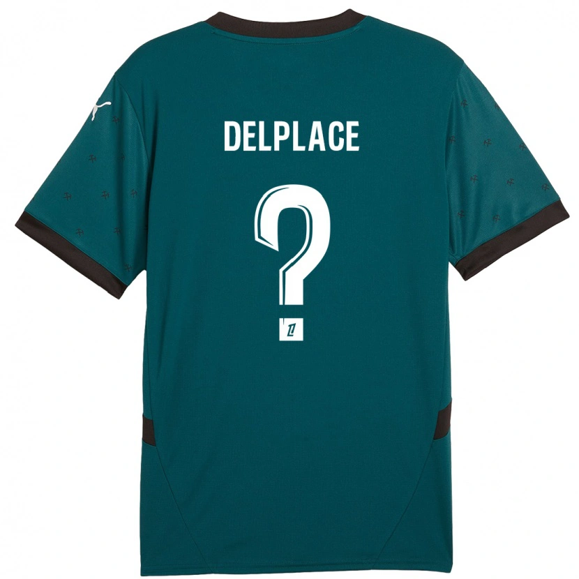 Danxen Kvinder Adam Delplace #0 Mørkegrøn Udebane Spillertrøjer 2024/25 Trøje T-Shirt