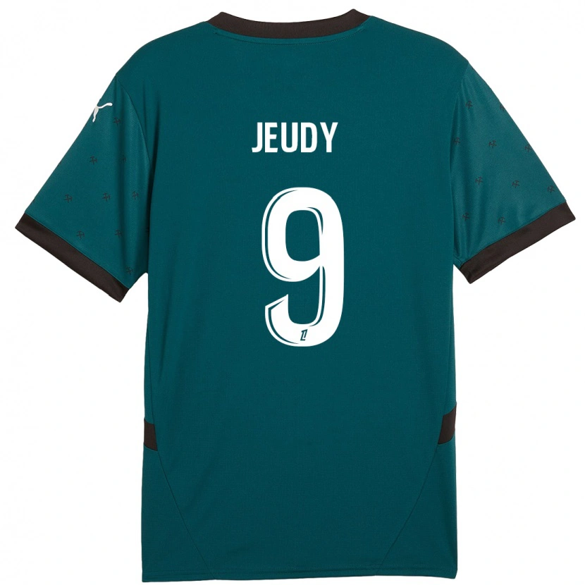 Danxen Kvinder Sherly Jeudy #9 Mørkegrøn Udebane Spillertrøjer 2024/25 Trøje T-Shirt