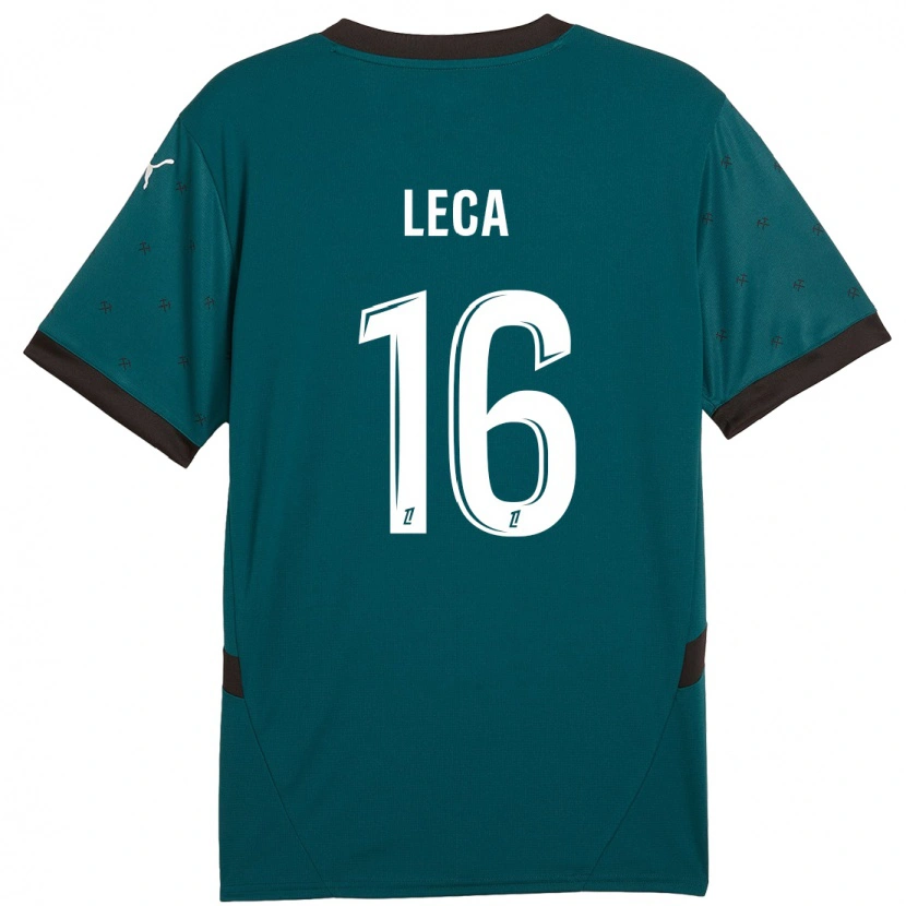 Danxen Kvinder Jean-Louis Leca #16 Mørkegrøn Udebane Spillertrøjer 2024/25 Trøje T-Shirt