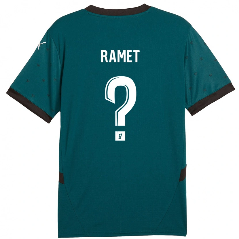 Danxen Kvinder Simon Ramet #0 Mørkegrøn Udebane Spillertrøjer 2024/25 Trøje T-Shirt