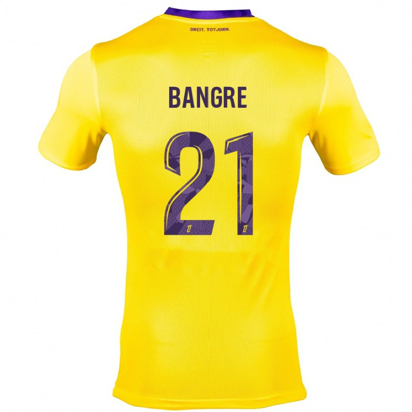 Danxen Kvinder Mamady Bangré #21 Gul Lilla Udebane Spillertrøjer 2024/25 Trøje T-Shirt