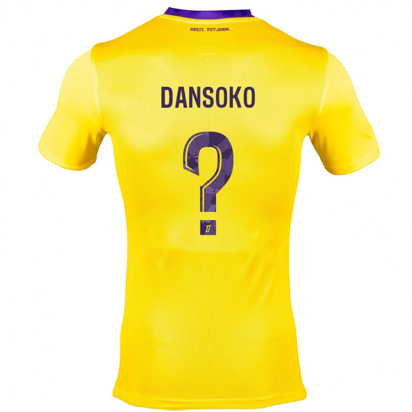 Danxen Kvinder Mohamed Dansoko #0 Gul Lilla Udebane Spillertrøjer 2024/25 Trøje T-Shirt