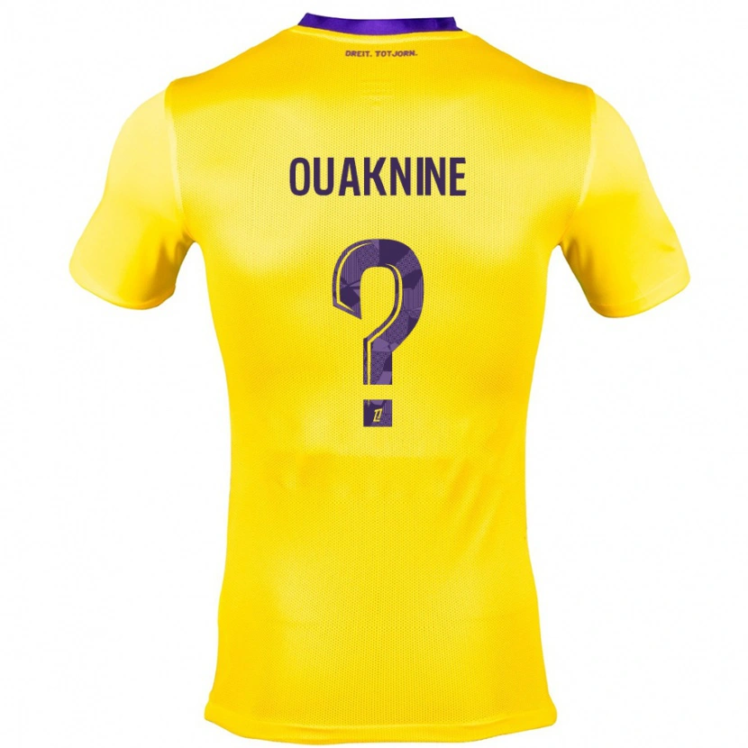 Danxen Kvinder Jules Ouaknine #0 Gul Lilla Udebane Spillertrøjer 2024/25 Trøje T-Shirt