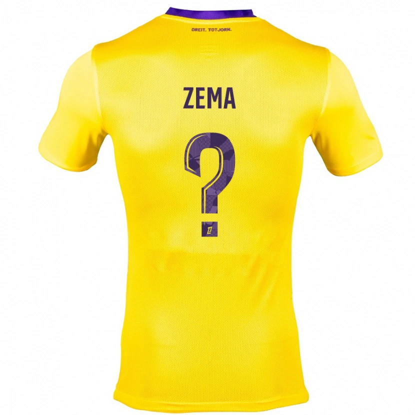 Danxen Kvinder Darris Zema #0 Gul Lilla Udebane Spillertrøjer 2024/25 Trøje T-Shirt