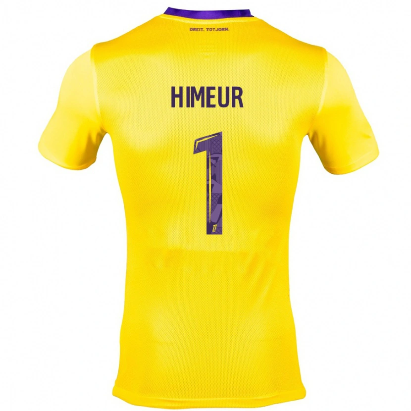 Danxen Kvinder Thomas Himeur #1 Gul Lilla Udebane Spillertrøjer 2024/25 Trøje T-Shirt