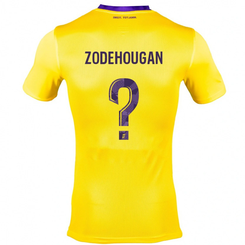 Danxen Kvinder Yanis Zodehougan #0 Gul Lilla Udebane Spillertrøjer 2024/25 Trøje T-Shirt