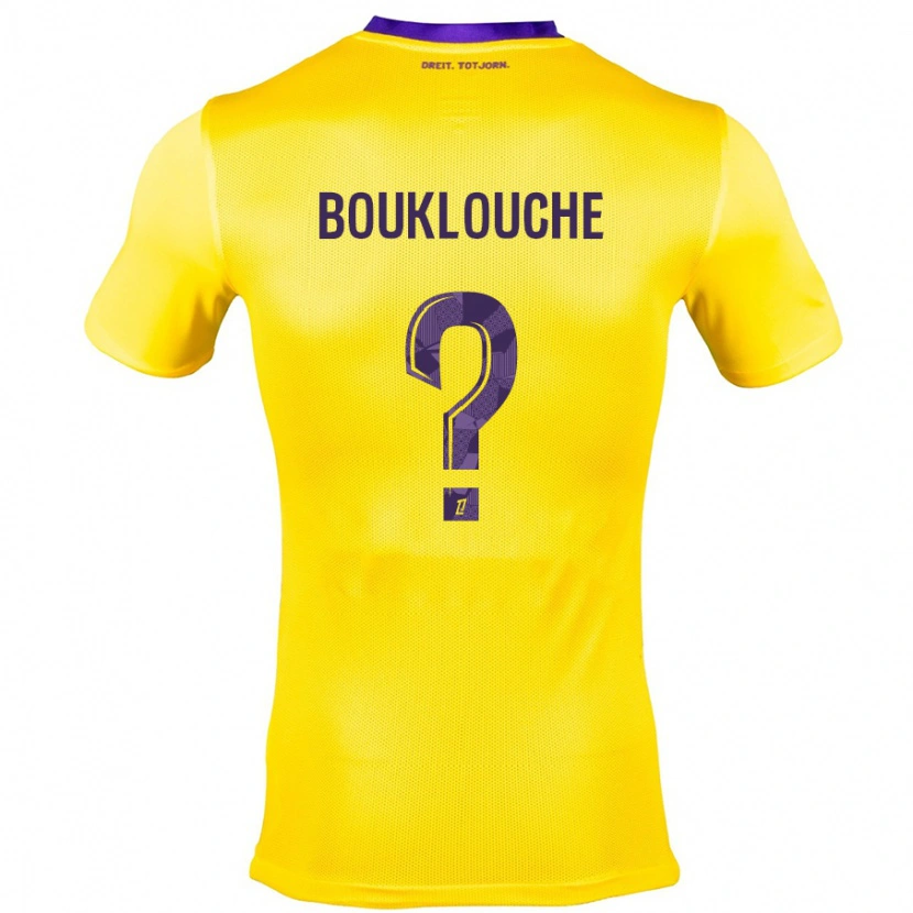 Danxen Kvinder Kelyan Bouklouche #0 Gul Lilla Udebane Spillertrøjer 2024/25 Trøje T-Shirt