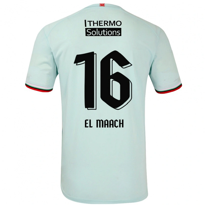 Danxen Kvinder Issam El Maach #16 Lysegrøn Udebane Spillertrøjer 2024/25 Trøje T-Shirt