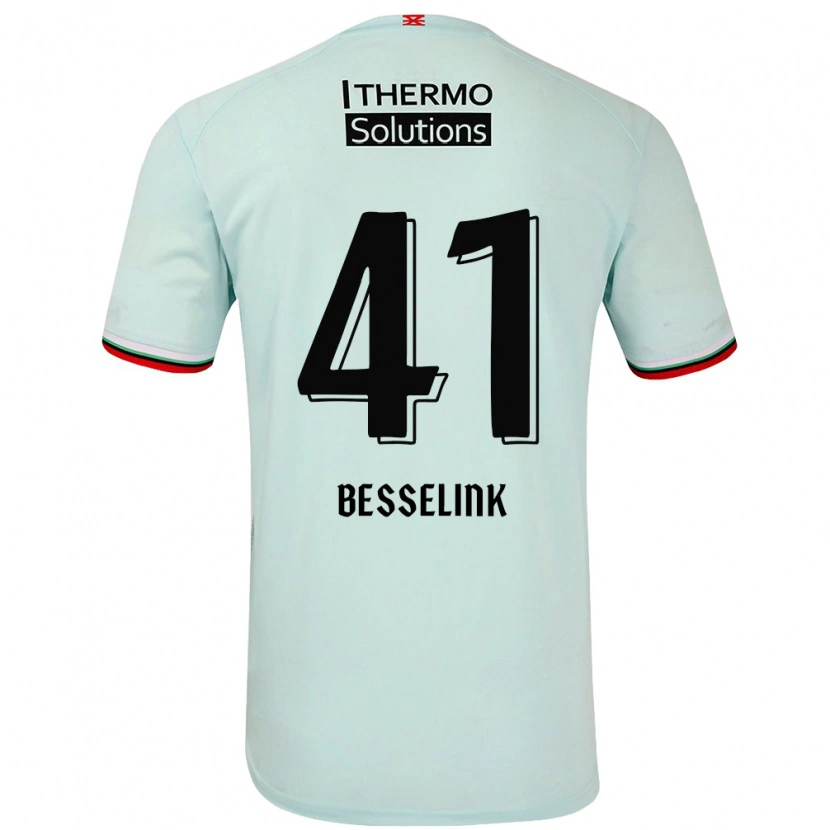 Danxen Kvinder Gijs Besselink #41 Lysegrøn Udebane Spillertrøjer 2024/25 Trøje T-Shirt