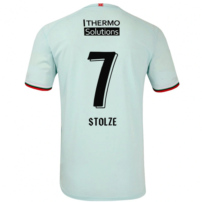 Danxen Kvinder Anna-Lena Stolze #7 Lysegrøn Udebane Spillertrøjer 2024/25 Trøje T-Shirt