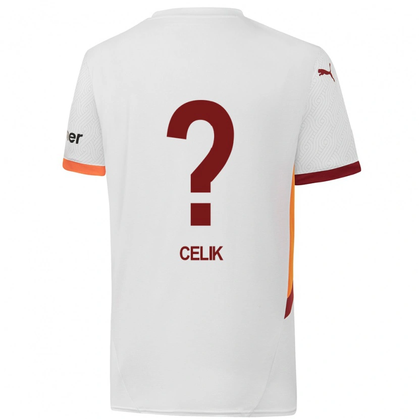Danxen Kvinder Berke Çelik #0 Hvid Gul Rød Udebane Spillertrøjer 2024/25 Trøje T-Shirt