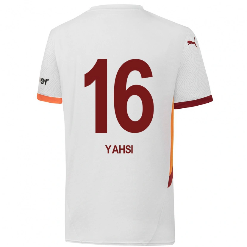Danxen Kvinder İsmail Yahşi #16 Hvid Gul Rød Udebane Spillertrøjer 2024/25 Trøje T-Shirt
