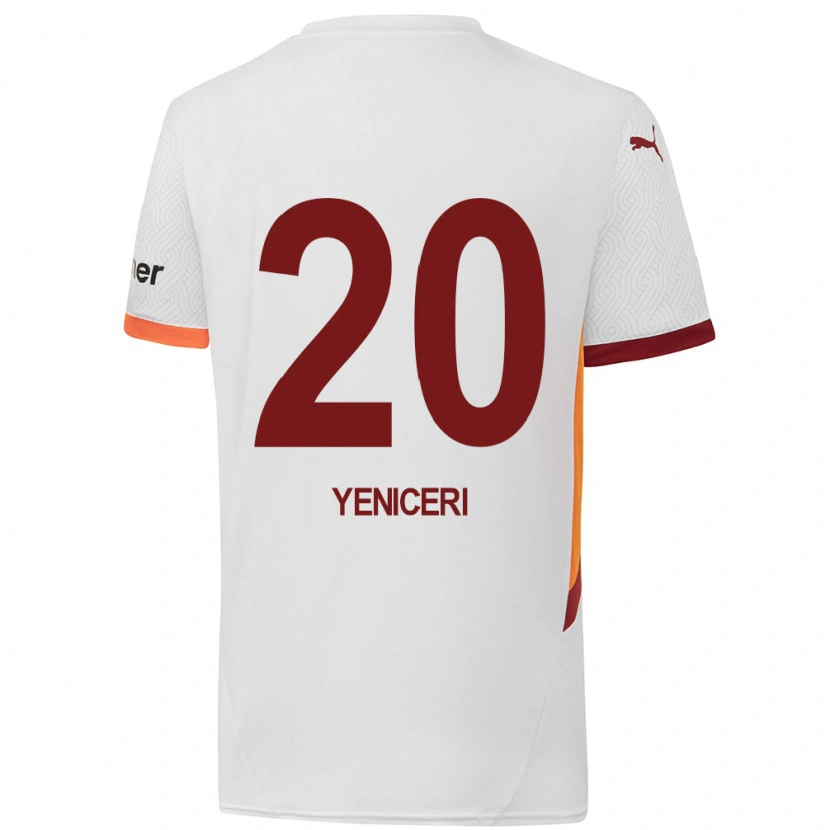 Danxen Kvinder Berna Yeniçeri #20 Hvid Gul Rød Udebane Spillertrøjer 2024/25 Trøje T-Shirt