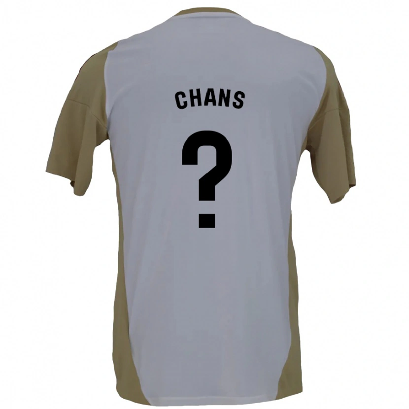 Danxen Kvinder Ángel Chans #0 Brun Hvid Udebane Spillertrøjer 2024/25 Trøje T-Shirt