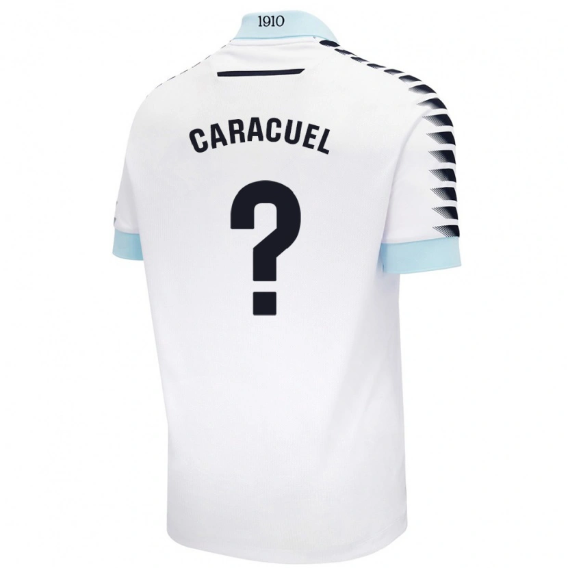 Danxen Kvinder Toni Caracuel #0 Hvid Blå Udebane Spillertrøjer 2024/25 Trøje T-Shirt