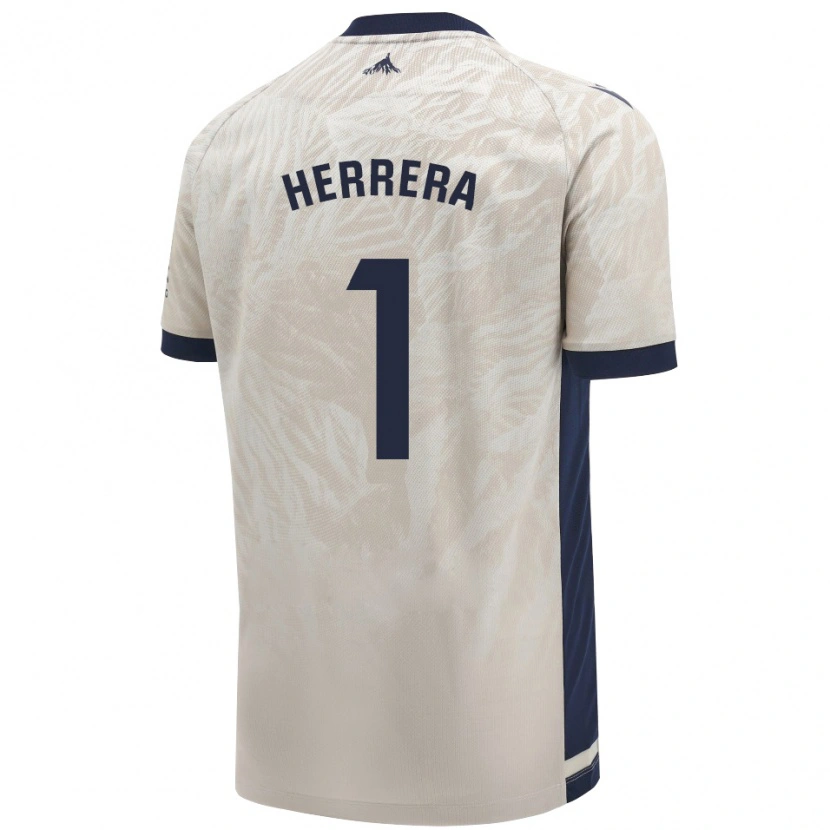 Danxen Kvinder Sergio Herrera #1 Lysegrå Udebane Spillertrøjer 2024/25 Trøje T-Shirt