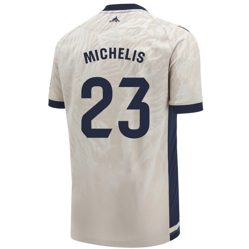 Danxen Kvinder Nikolaos Michelis #23 Lysegrå Udebane Spillertrøjer 2024/25 Trøje T-Shirt
