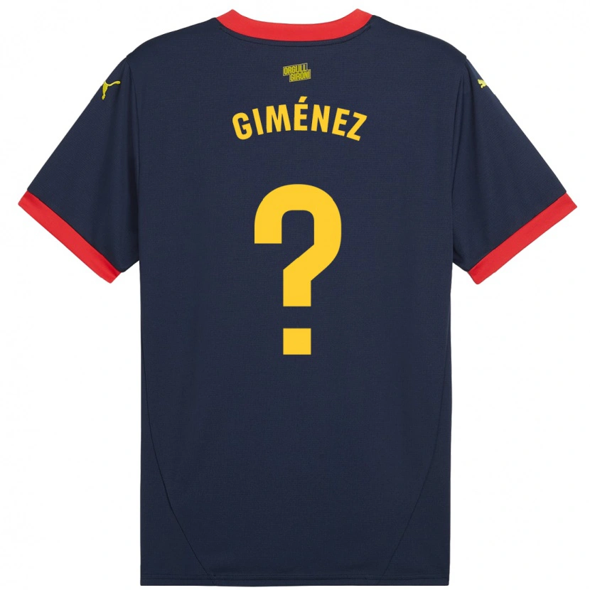 Danxen Kvinder Félix Giménez #0 Marine Rød Udebane Spillertrøjer 2024/25 Trøje T-Shirt