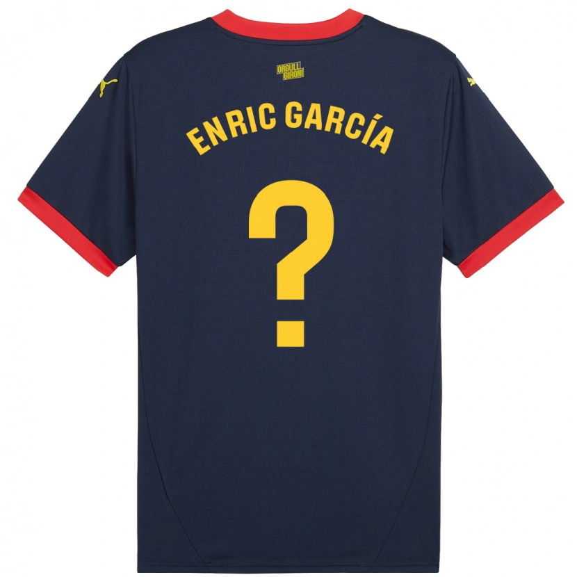 Danxen Kvinder Enric García #0 Marine Rød Udebane Spillertrøjer 2024/25 Trøje T-Shirt