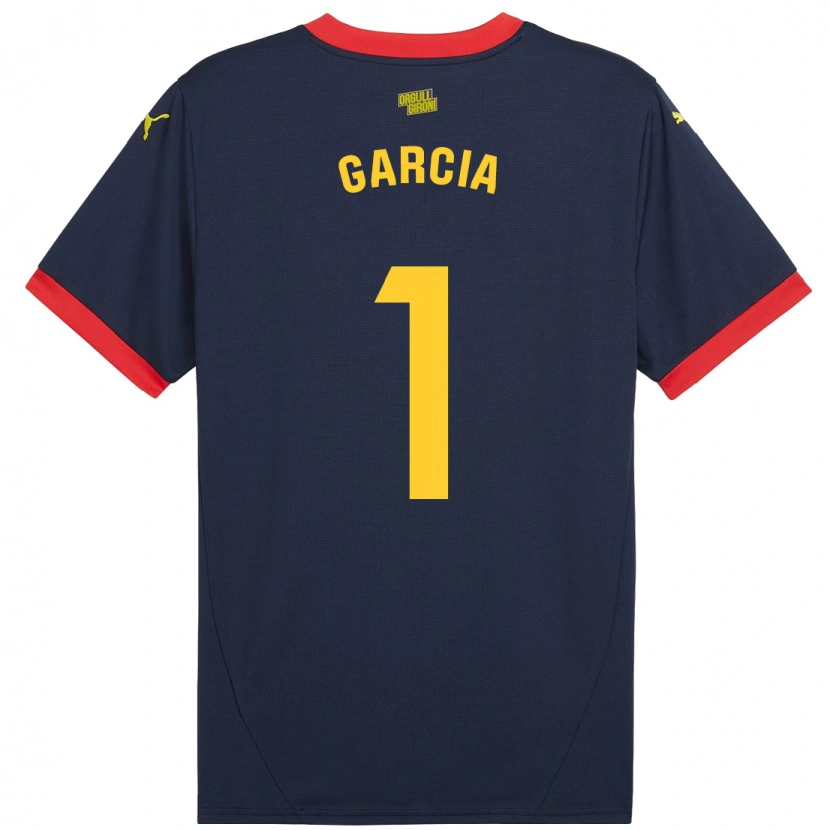 Danxen Kvinder Lucas García #1 Marine Rød Udebane Spillertrøjer 2024/25 Trøje T-Shirt