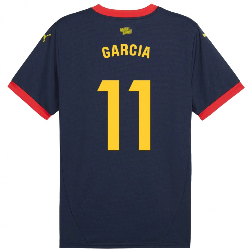 Danxen Kvinder Jastin García #11 Marine Rød Udebane Spillertrøjer 2024/25 Trøje T-Shirt