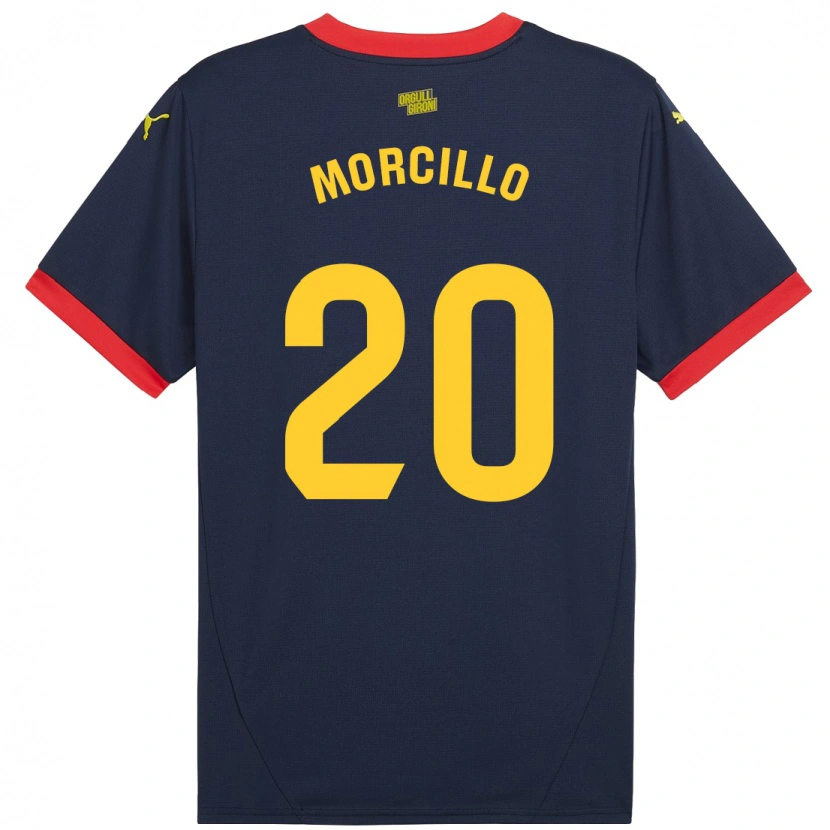 Danxen Kvinder Luis Morcillo #20 Marine Rød Udebane Spillertrøjer 2024/25 Trøje T-Shirt