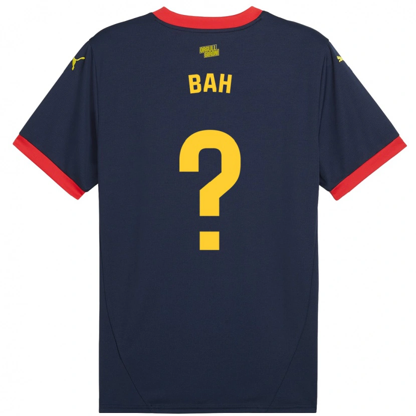Danxen Kvinder Mousta Bah #0 Marine Rød Udebane Spillertrøjer 2024/25 Trøje T-Shirt