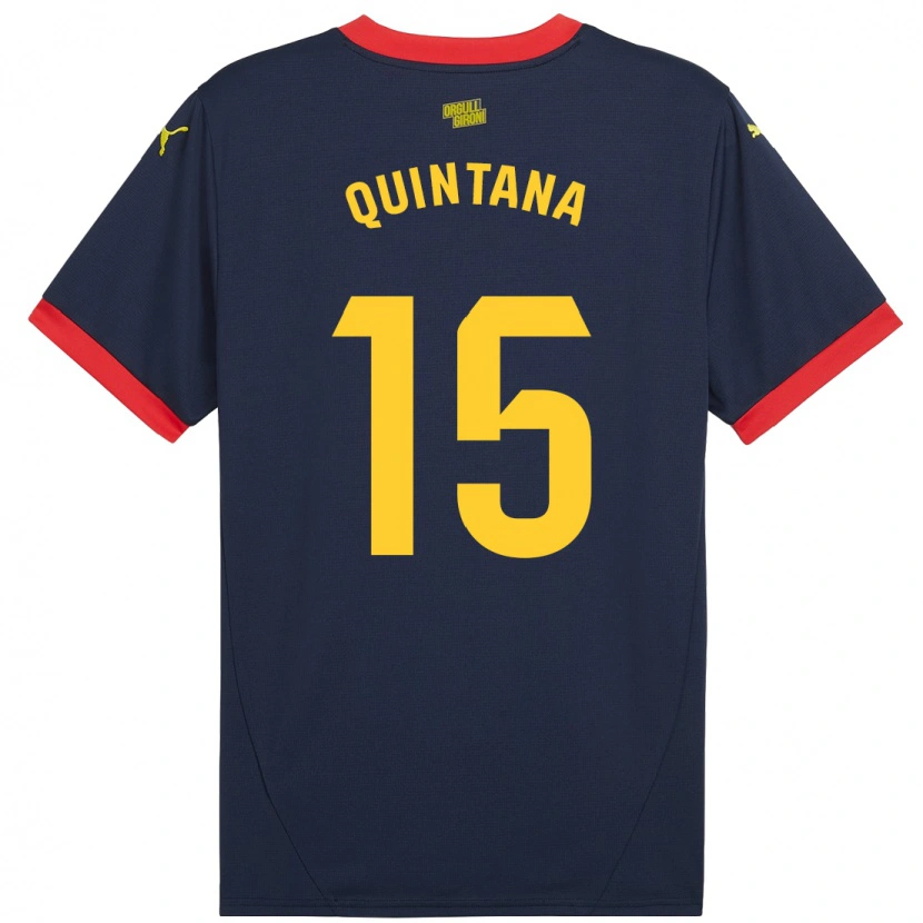 Danxen Kvinder Amru Quintana #15 Marine Rød Udebane Spillertrøjer 2024/25 Trøje T-Shirt