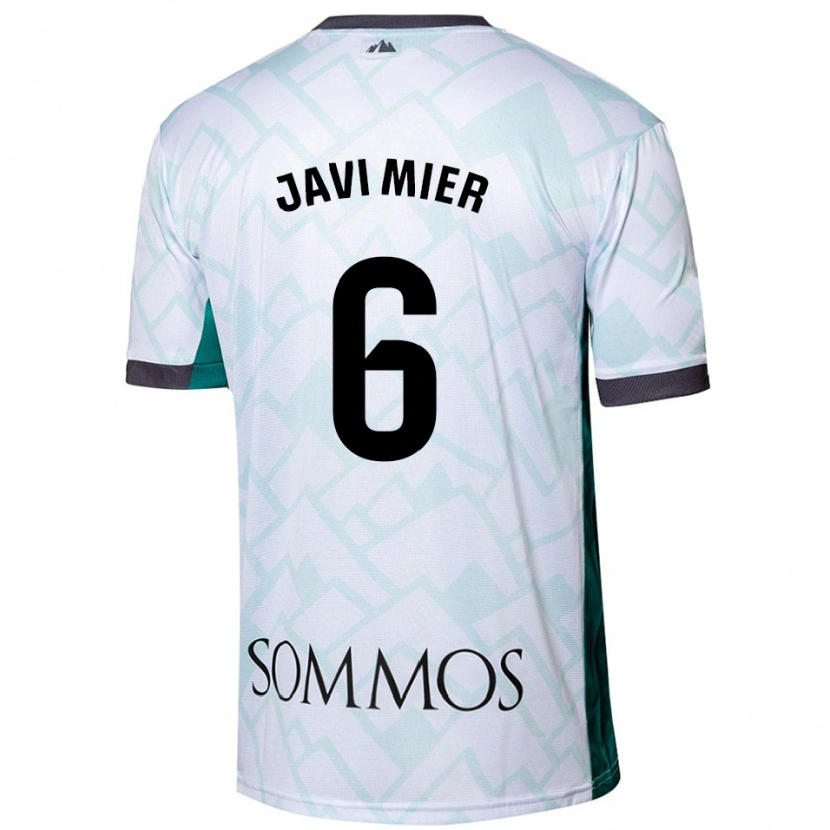Danxen Kvinder Javi Mier #6 Hvid Grøn Udebane Spillertrøjer 2024/25 Trøje T-Shirt