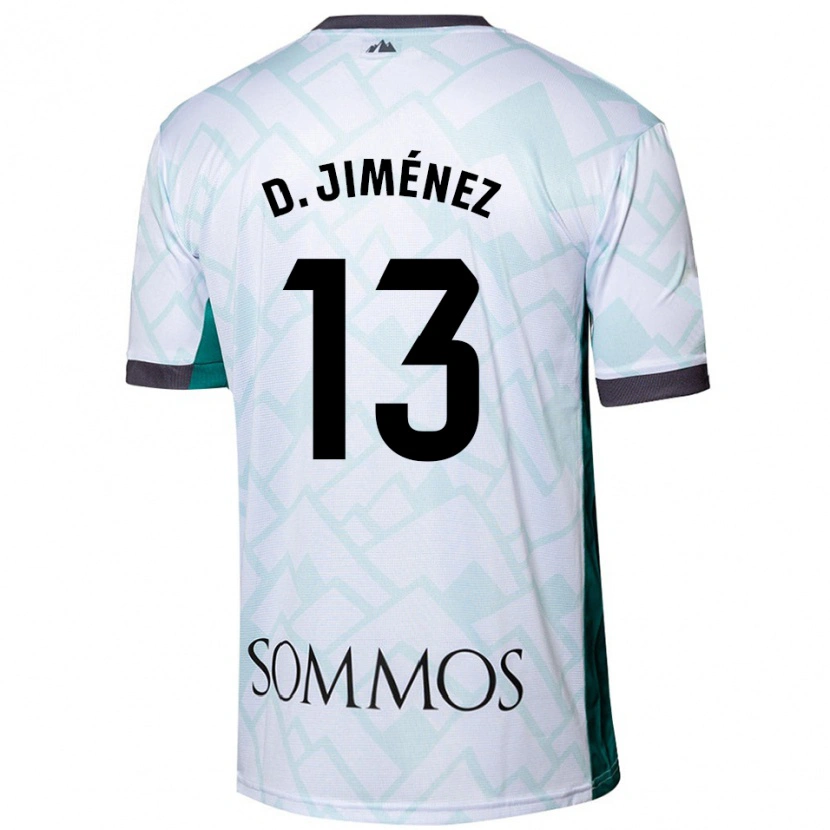Danxen Kvinder Dani Jiménez #13 Hvid Grøn Udebane Spillertrøjer 2024/25 Trøje T-Shirt
