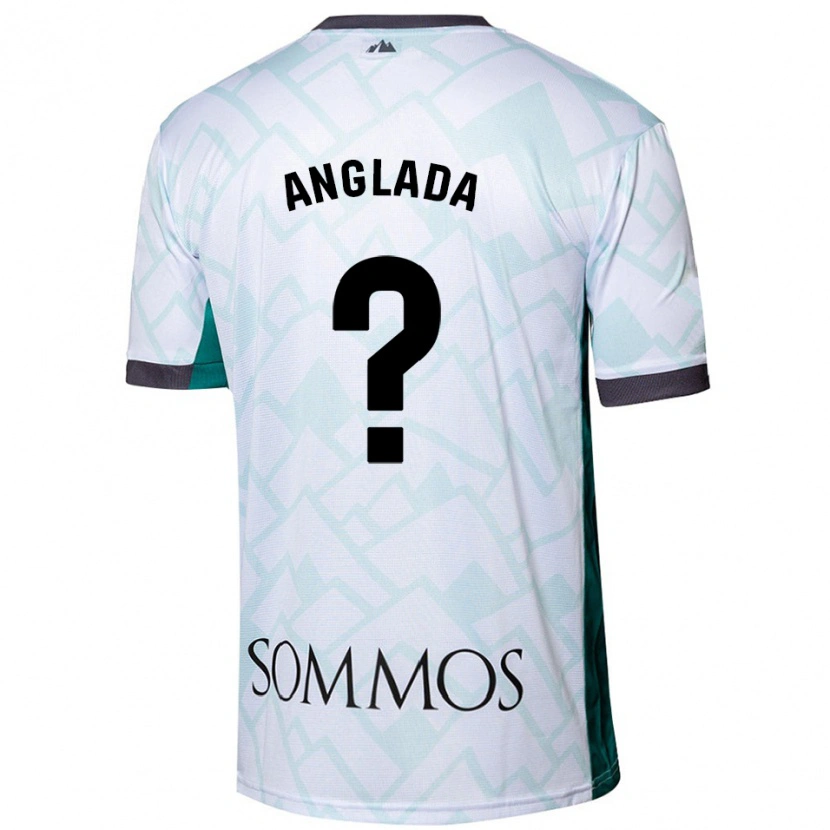 Danxen Kvinder Hugo Anglada #0 Hvid Grøn Udebane Spillertrøjer 2024/25 Trøje T-Shirt